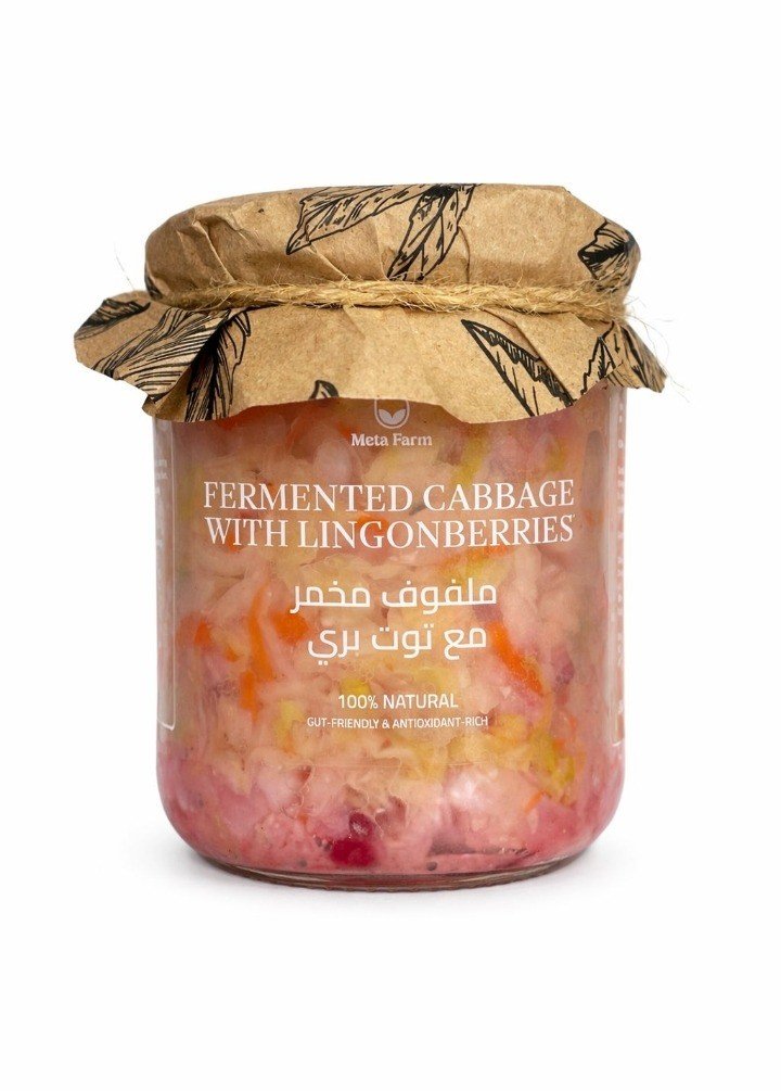 Meta Farm fermented food jar packaging